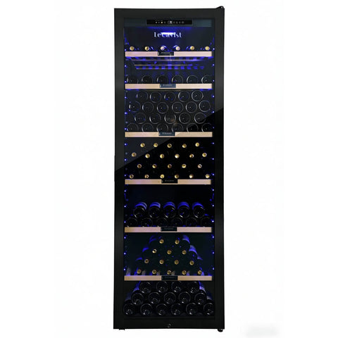 LeCavist Cuvee Rothschild 248 Bottle Single Zone Wine Fridge - Black - Charcoal Filter - LCS240VN1Z1D