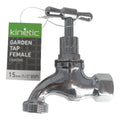 Kinetic 15mm Chrome Male & Female Garden Tap - Lead-Free Brass - Durable - SuperSaverAU - view 2