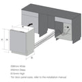 Artusi 60cm Fully Integrated Dishwasher - 15 Place Settings, Eight Wash Programs, Half Load - ADWFI700-1