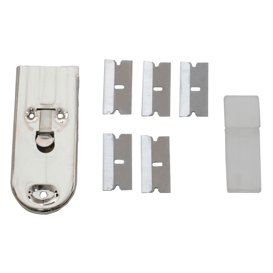 Craftright Safety Scraper Set - Steel Scraper with 5 Replacement Blades