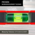 Sola Mini Compact Magnetic Spirit Level with Case Red