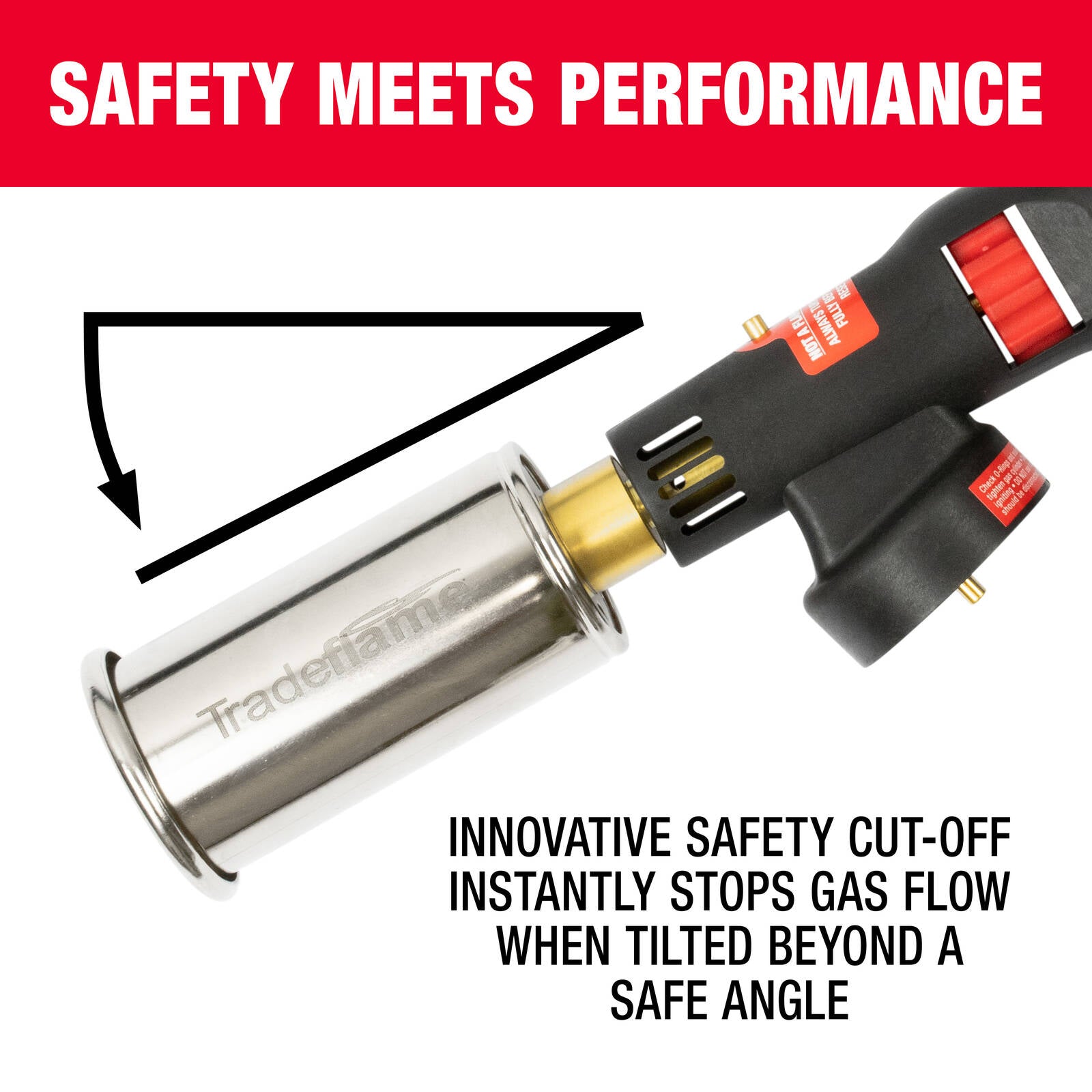 Tradeflame Multi Purpose Power Torch - Stainless Steel and Brass, Multi-Fuel