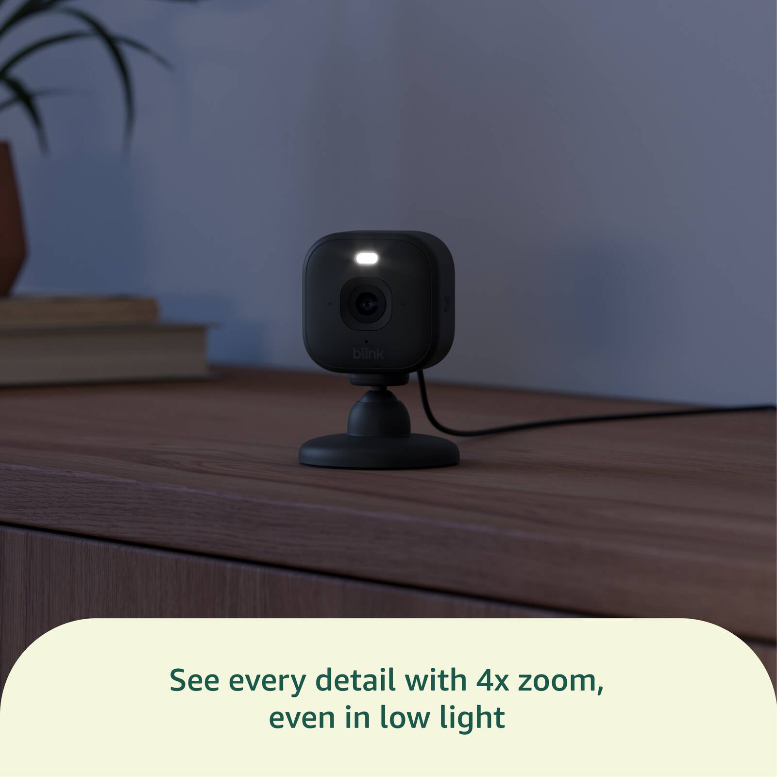 Blink Mini 2K+ Plug-In Security Camera, Black - 2 Pack