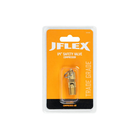 Jflex 1/4" Safety Valve Compressor - Brass - 75-250 psi - Pressure Relief - SuperSaverAU - view 2