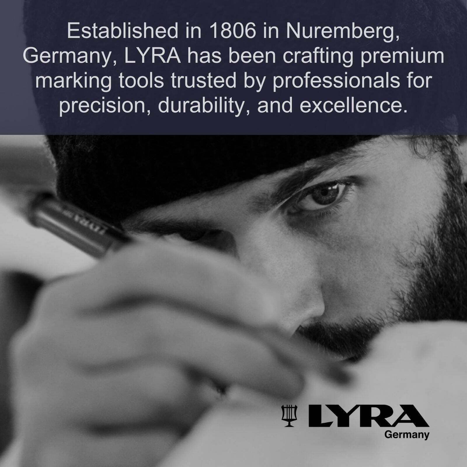 Lyra Blue Deep Hole Permanent Construction Marker