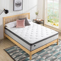 Zinus King Support Plus Pocket Spring Mattress - Independent iCoils, Euro Top, Medium Feel - AU-MSSPGR-12K