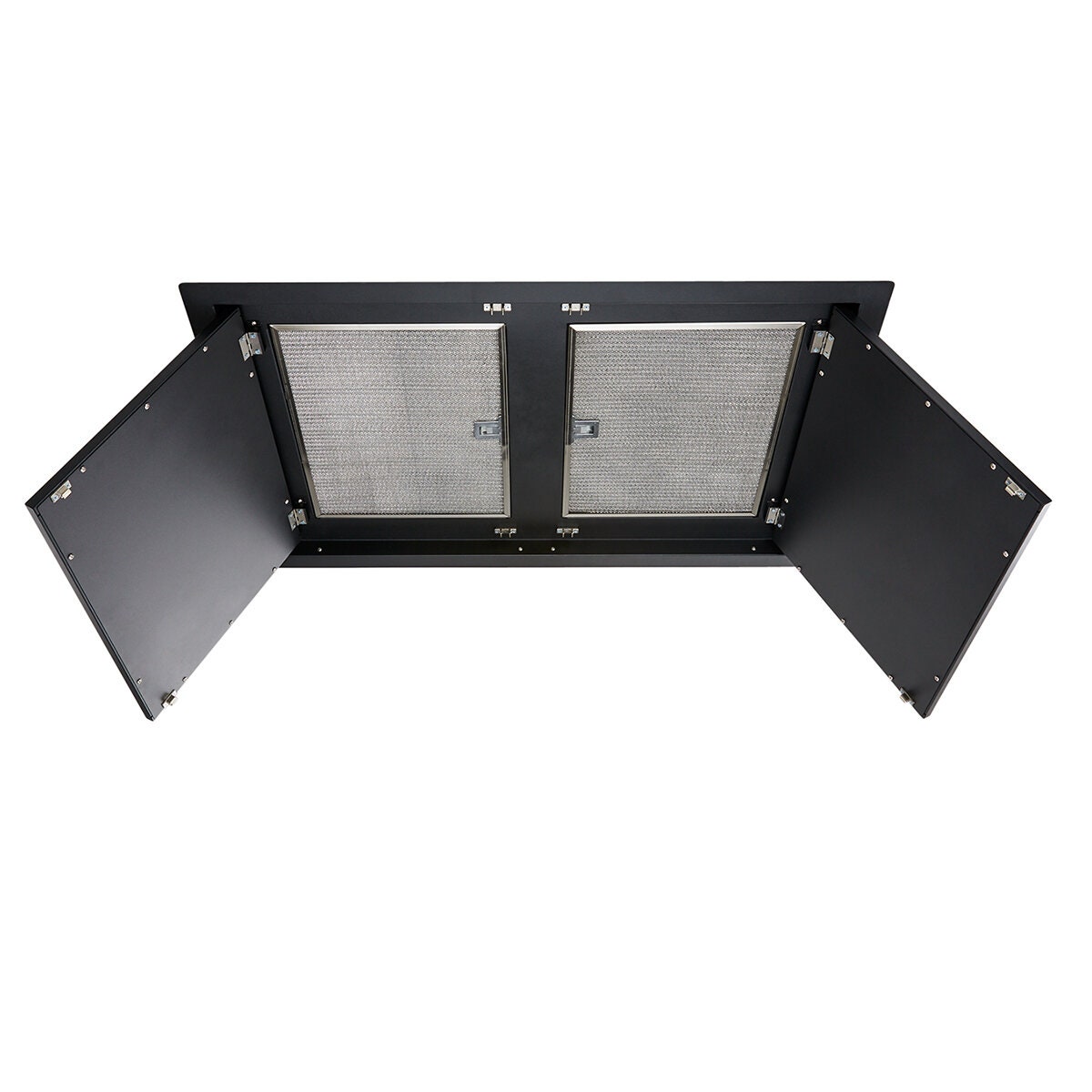 Schweigen 100cm Matte Black Ceiling Cassette Rangehood - ISO Drive SP Motor, 1600m³/h - SCC1000B-SPPAK