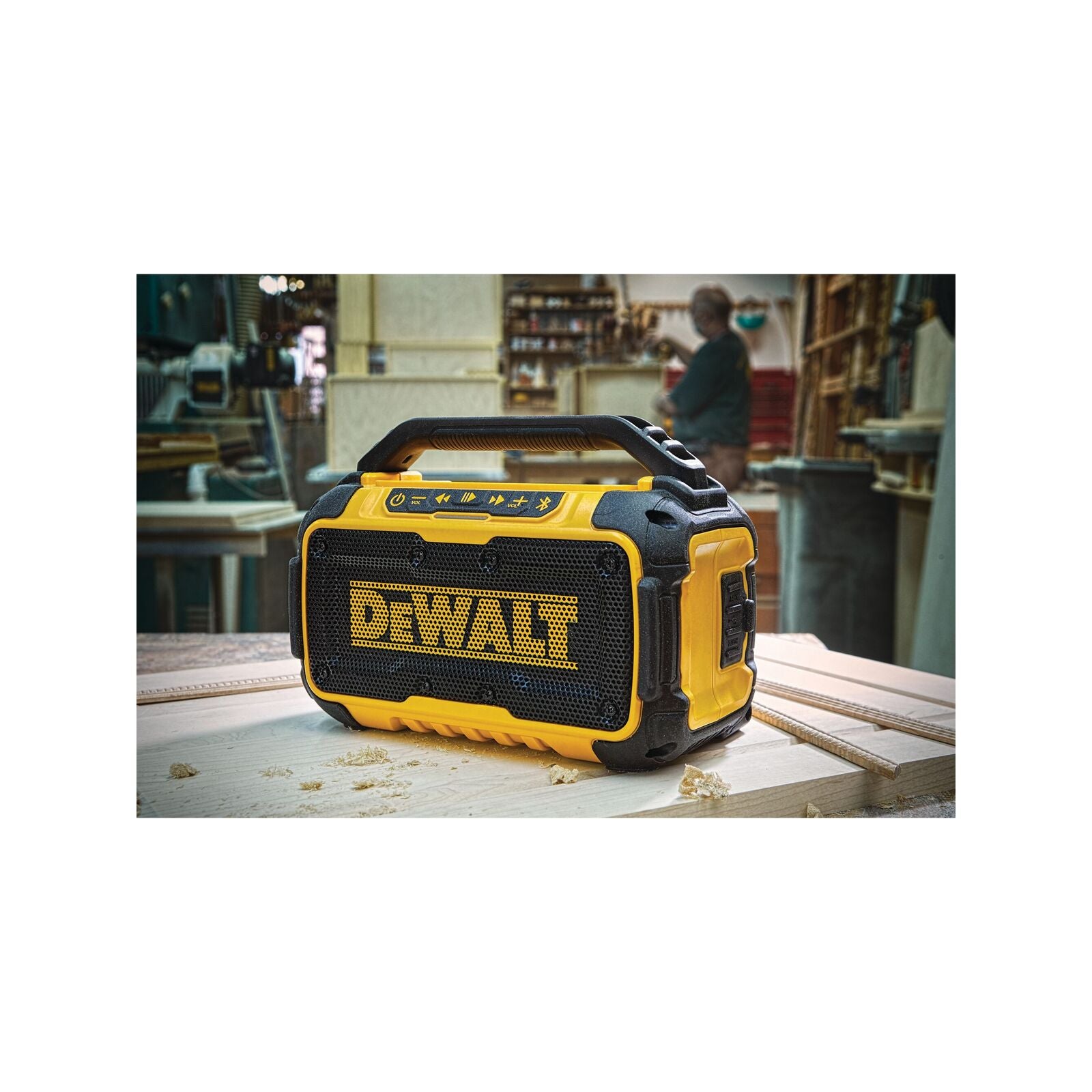 DeWALT 12V/18V Portable Bluetooth Speaker Skin Only Yellow DCR011-XJ