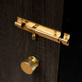 Taskmaster 100mm Polished Brass Barrel Bolt - Solid Brass Security Solution - SuperSaverAU - view 4
