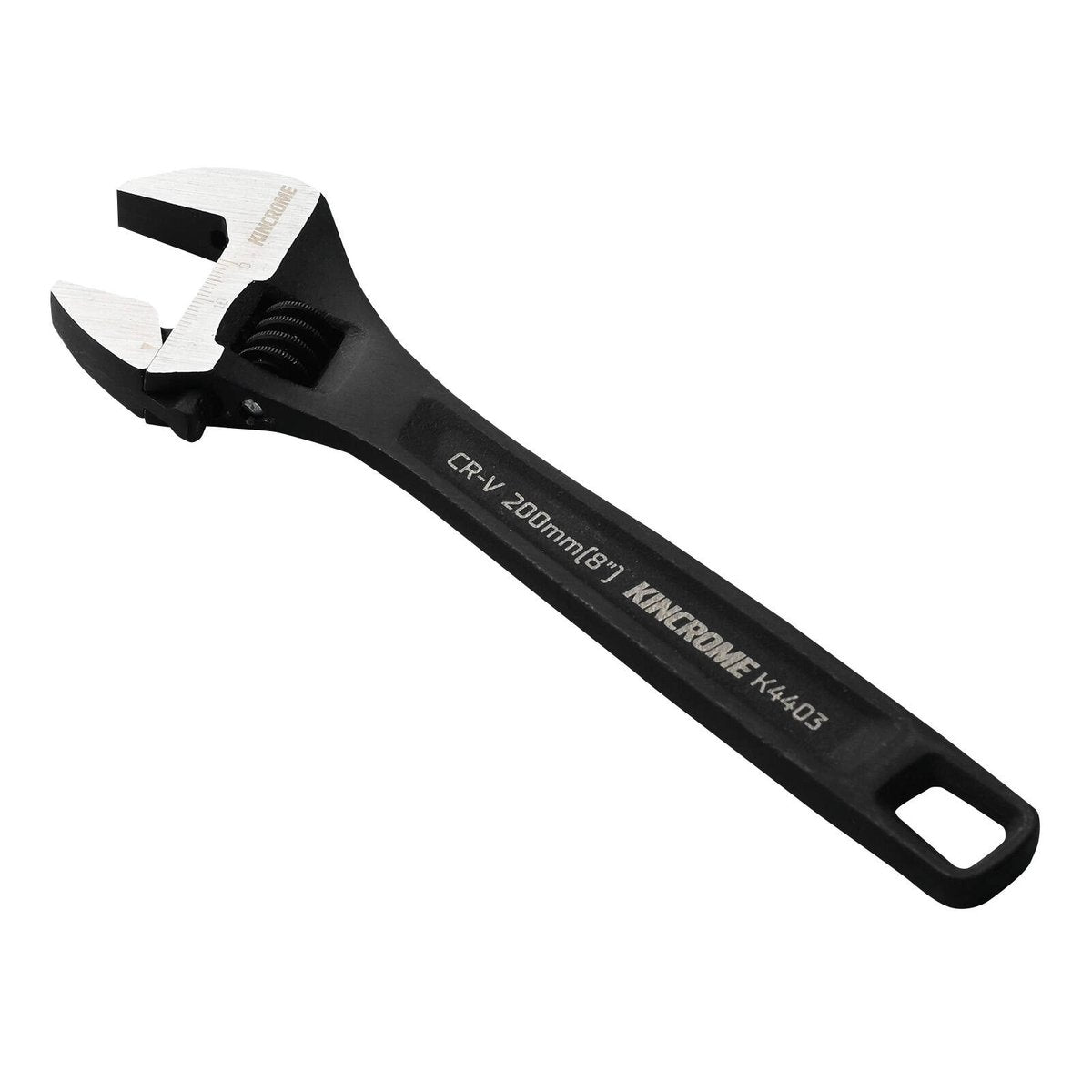 Kincrome Adjustable Wrench 200mm 8 - Chrome Vanadium Steel - 24mm Jaw Opening - Corrosion-Resistant Black Finish - SuperSaverAU - view 3