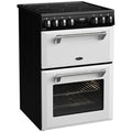 Belling 60cm Mini Richmond Induction Freestanding Oven - Double Oven, Four Zones, White - BMR60DOINDW