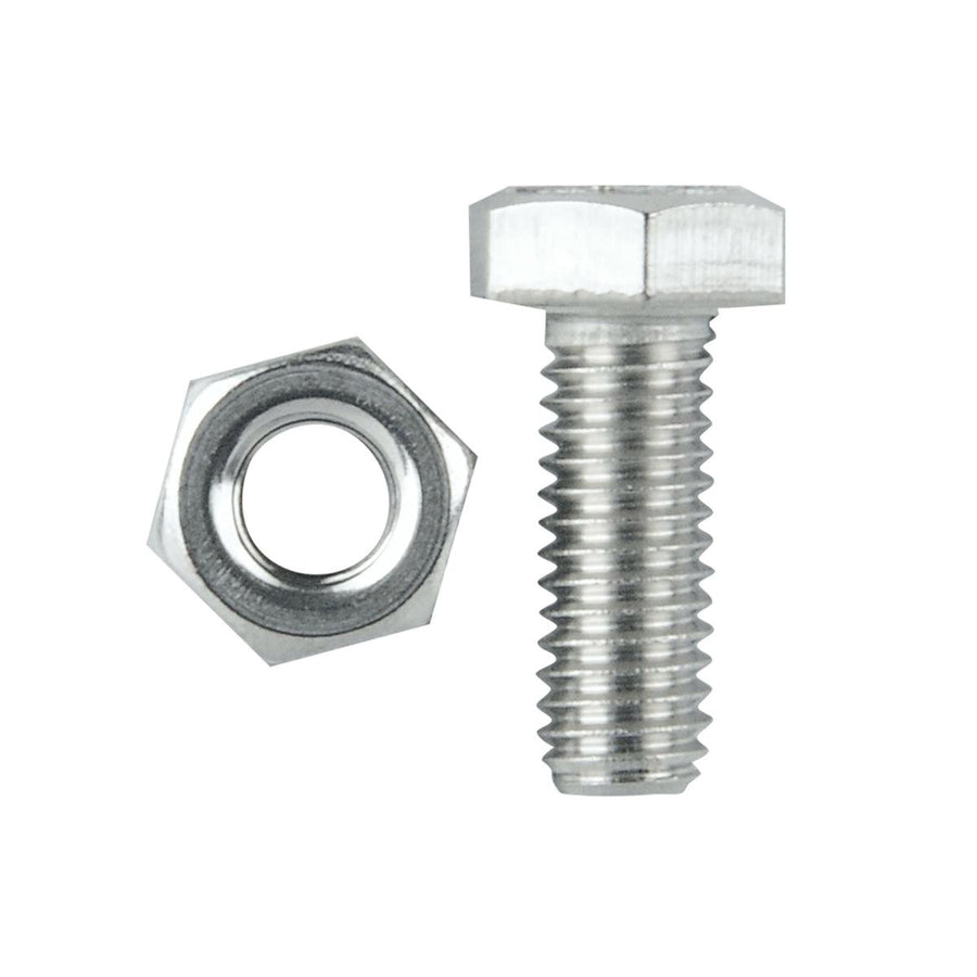 Pinnacle Hex Bolt and Nut - M6 x 16mm - Stainless Steel - 10 Pack - SuperSaverAU - view 1