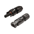 Kt Solar MC4 Connectors Twin Pack KT70774 - 1 Male & 1 Female - 12-48V - Black - SuperSaverAU - view 1