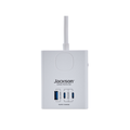 Jackson 3 Outlet Power Cube - 2 PD 20W USB-C & 1 USB-A - 1.2m Lead - White - SuperSaverAU - view 2