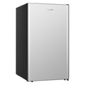 Hisense 124L bar fridge - silver door with black cabinet, Fresh Zone, large crisper, LED light - HRBF126S