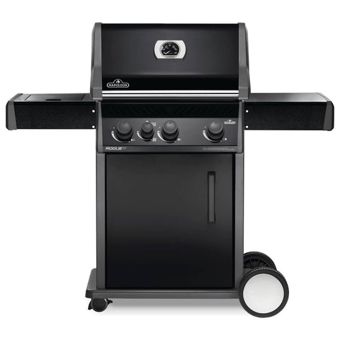 Napoleon Rogue XT 425 LPG 3 Burner BBQ - Black - Infrared Side Burner - RXT425SIBPK-1-AU