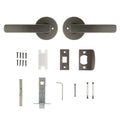 Ikonic San Fran Privacy Lever Set Gunmetal Zinc