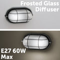 Arlec Black Oval Caged Bunker Light - 1 x 60W E27 - Weather Resistant - 210mm - SuperSaverAU - view 3