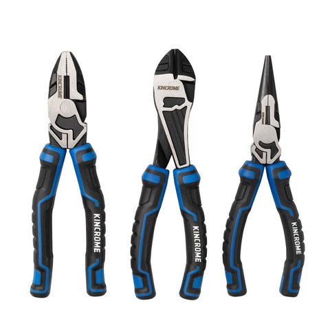Kincrome 175mm 3 Piece Plier Set - Chrome Vanadium Steel - Durable Gripping - SuperSaverAU - view 1