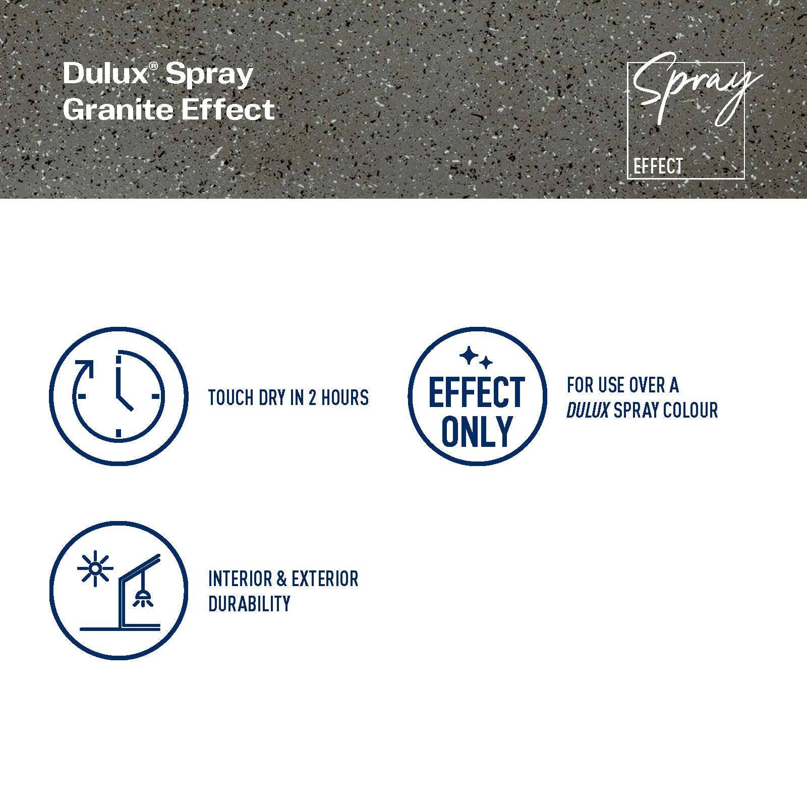 Dulux 300g Grey Granite Effects Spray Paint