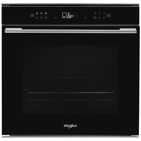 Whirlpool 60cm Pyrolytic Multi-Function Oven - 73L, 6th Sense, Ready2Cook, Black - W7OM44S1PBLAUS