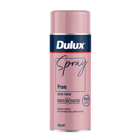 Dulux Spray Paint 340g Satin Prom - Fast Drying - Self-Priming - 10 Min Touch Dry - SuperSaverAU - view 1