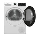 Beko 10kg hybrid heat pump dryer with steam - 9 star energy rating, Wi-Fi, 14 programs - BDPB104HW