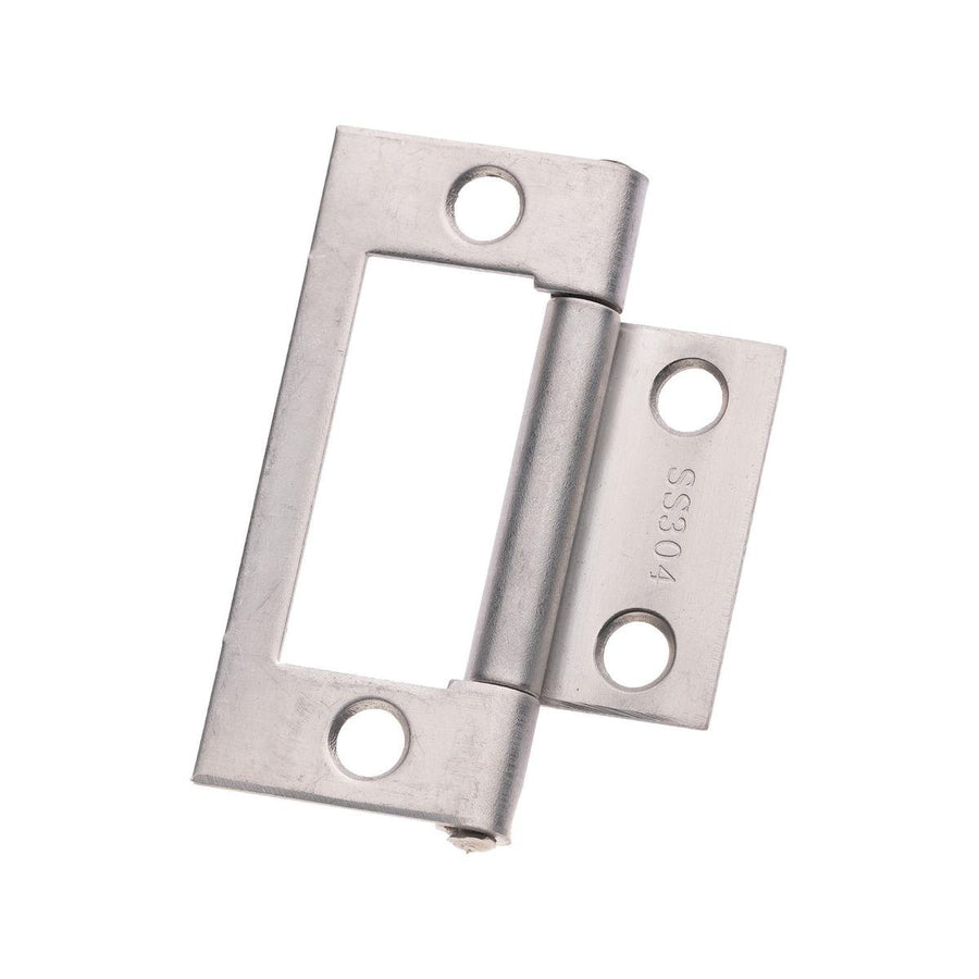 Lane Easy Fit Fixed Pin Hinge 50 x 40 x 1 2mm Polished Stainless Steel - SuperSaverAU - view 1
