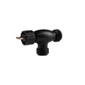 Elluminate Garden Light T-Piece Connector, 12V Low Voltage, Black, Weather Resistant Outdoor 21EC003