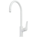 Oliveri Verona gooseneck mixer tap - satin white finish - lead free brass body - VA306507WH