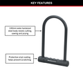 Master Lock Bike Lock - 200mm x 100mm x 12mm - Hardened Steel - Weather Resistant - SuperSaverAU - view 2