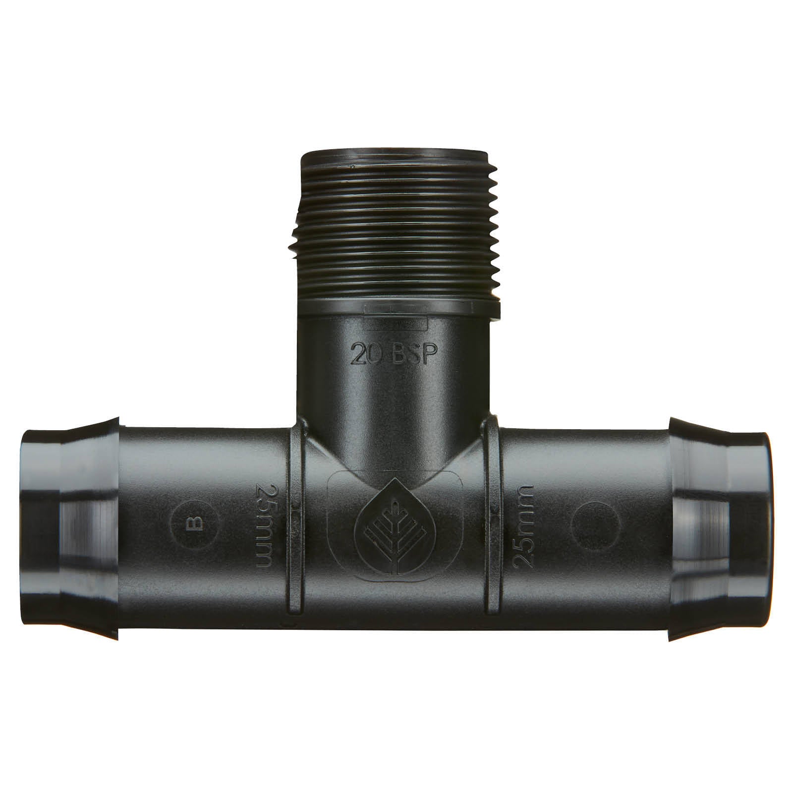 Pope 25mm Barbed x 20mm Male BSP Threaded Tee