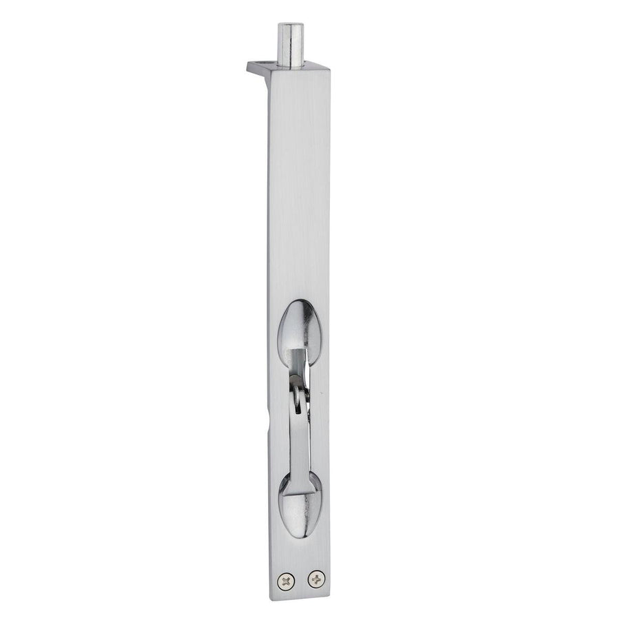 Delf Trade Flush Bolt 200mm Satin Chrome Zinc Alloy Easy Install - SuperSaverAU - view 1