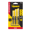 Kango 3-Piece Countersink Drill Bit Set - HSS for #6, #8, #10 Timber Screws