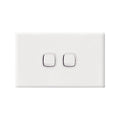 Hpm Excel 2 Gang Horizontal Wall Switch - SuperSaverAU - view 1