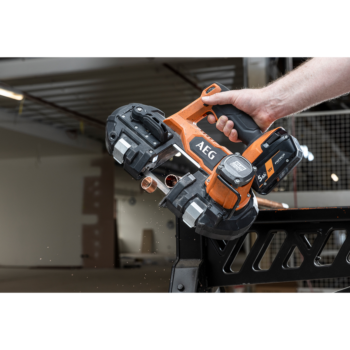 AEG 18V Sub Compact Brushless Band Saw - 63mm - Lightweight - Tool-Free Blade Change - SuperSaverAU - view 5