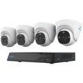 Reolink PoE security system - 4 x 12MP dome cameras, 8-channel 2TB NVR, colour night vision - PS6KD01-8