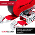 Quickloader Ratchet Strap Tie Down 10m 2500kg - Durable, Secure, Efficient - SuperSaverAU - view 5