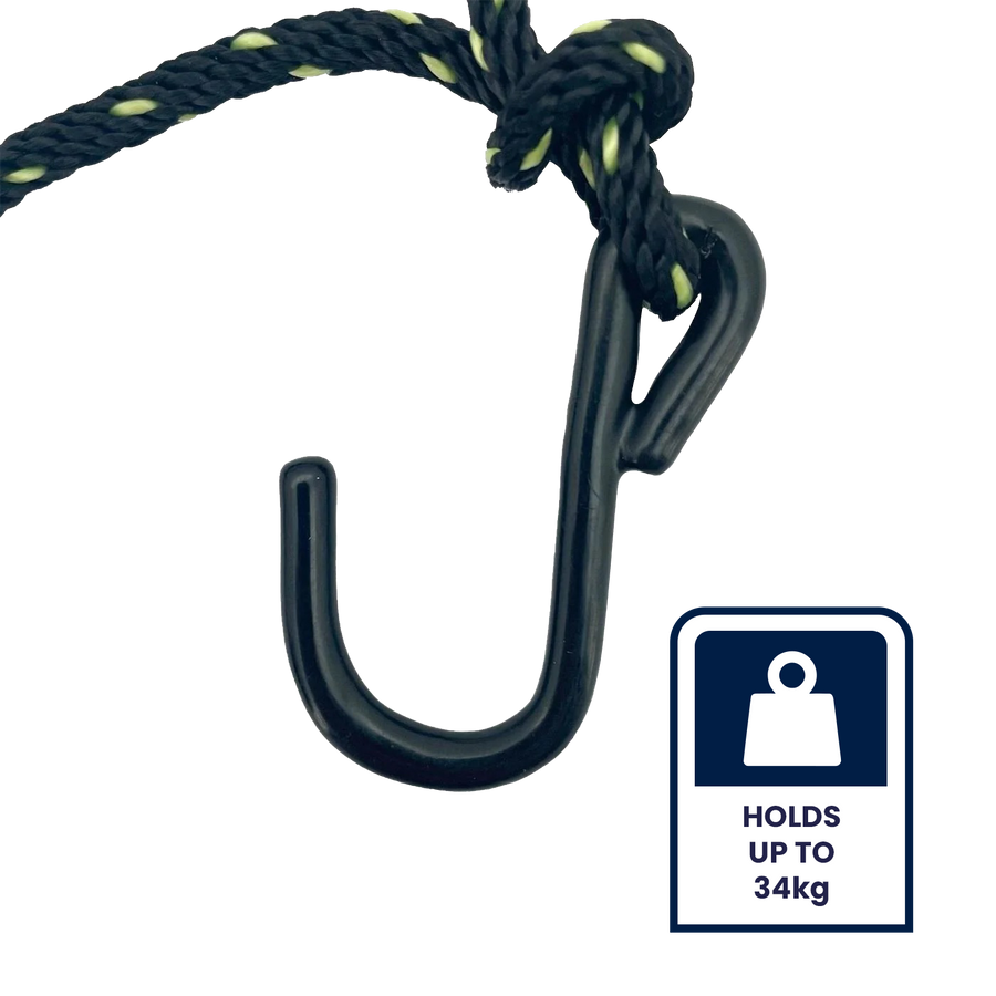 Grunt 3mm x 1.8m Rope Ratchet Tie Downs Auto Lock 2 Pack