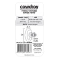 Cowdroy 8mm Sliding Door Track Axle Wheel 2 Pack Nylon White Quiet - SuperSaverAU - view 2