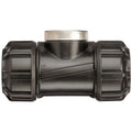 Philmac Metric Tee 25mm x 3/4 Inch Polypropylene Black PN16 - SuperSaverAU - view 1