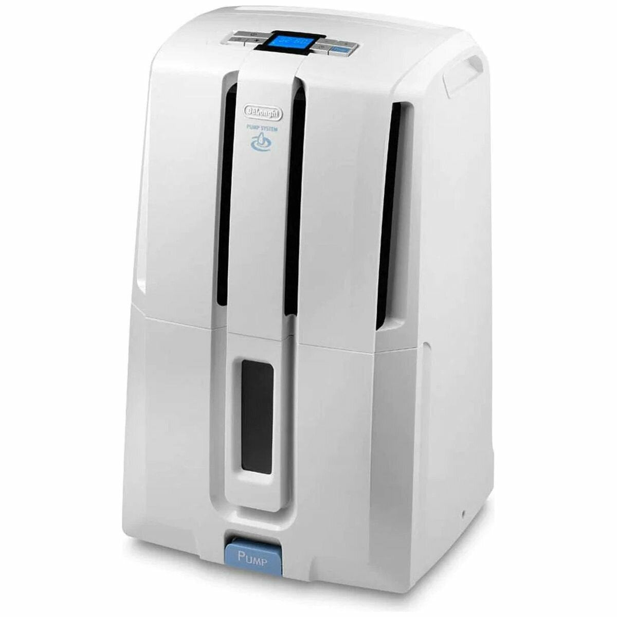 DeLonghi Pump System Dehumidifier - 30L per Day with Hose, 5m Discharge Hose, Anti-Dust Filter - DD230P