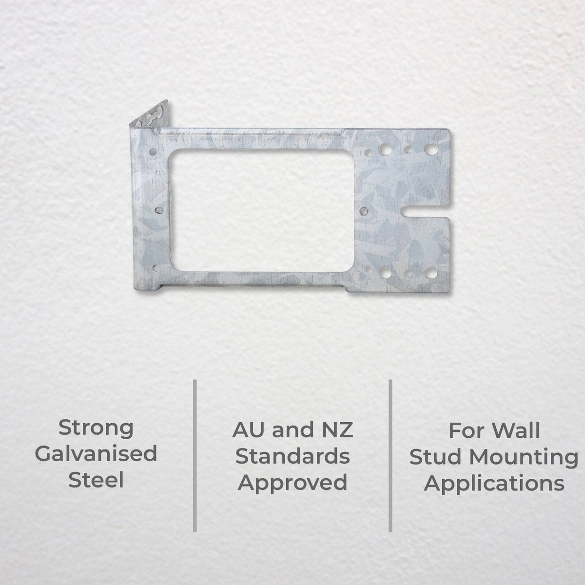 DETA Mounted Stud Bracket - 25 Pack - Galvanised Steel - Strong Stability - SuperSaverAU - view 2