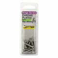 Otter Satin Chrome Hinge Screws 10 x 30mm - 16 Pack - SuperSaverAU - view 1