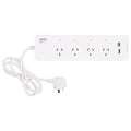 Arlec Grid Connect Smart 4 Outlet Powerboard - 4.2A USB A&C Charger - White - SuperSaverAU - view 1