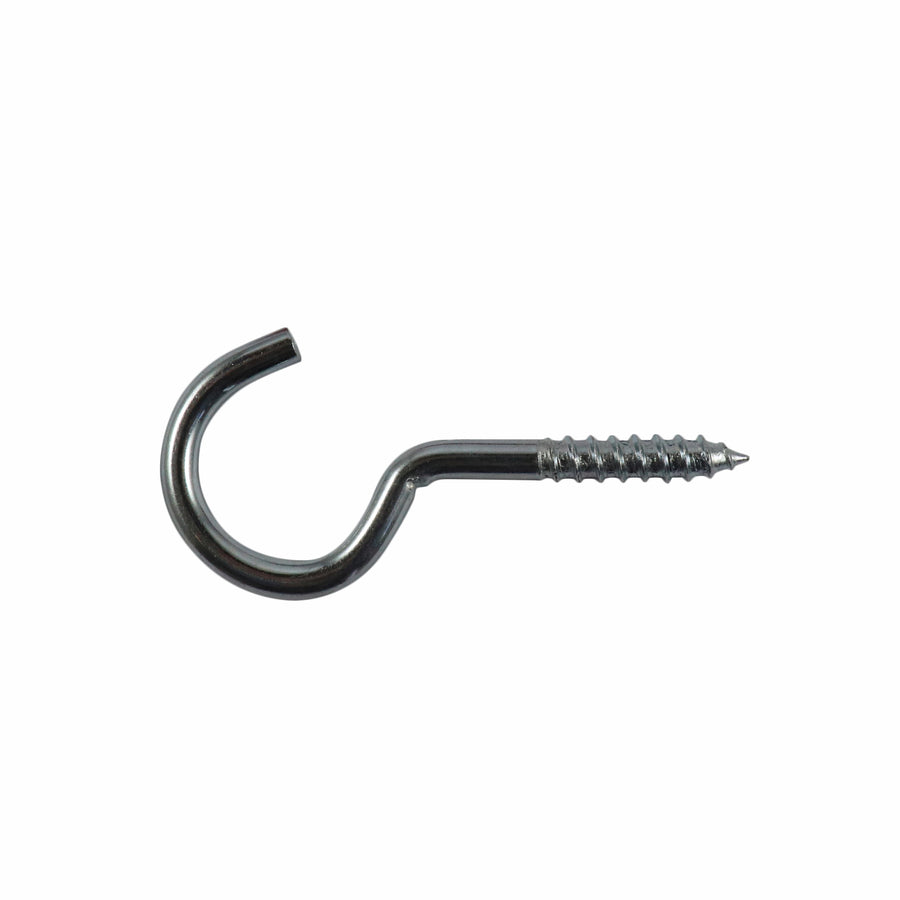 Everhang 70 x 4.8mm Zinc Plated Steel Screw Hook 15 Pack