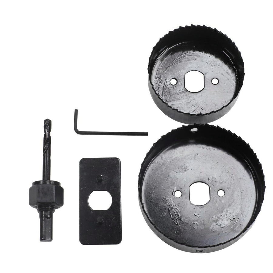 Craftright 5 Piece Downlight Holesaw Set - 70mm 72mm 90mm 92mm - Black - SuperSaverAU - view 1