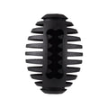 Gladiator Rugby Dog Toy - 10cm - Black - Durable Natural Rubber - Dental Care - SuperSaverAU - view 2