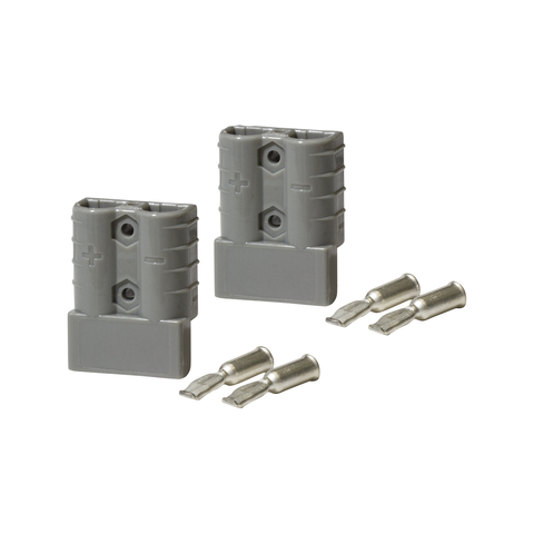 KT Solar 50A Heavy Duty Connector, Polycarbonate, Grey, Twin Pack