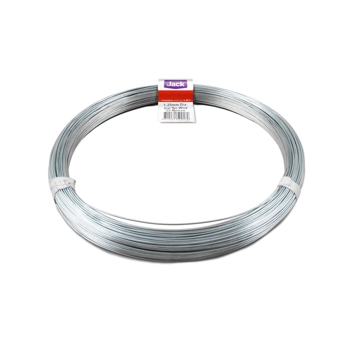 Jack Galvanised Tie Wire 1.25mm x 95m 1kg Soft Easy To Use - SuperSaverAU - view 1